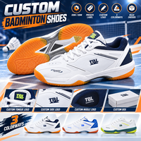 Chaussures de badminton personnalisées OEM pour hommes, baskets d'entraînement en salle à marque privée OEM, vente en gros, chaussures de badminton personnalisées avec logo