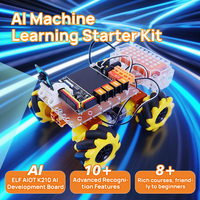 Kits de robotique STEM de voiture robot 4WD interactif personnalisé Scratch 3.0 Python Codage AI IoT Programmation visuelle ELF K210 pour l'éducation