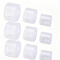 Protection d'embout transparente en PP à clipser pour tuyau, bouclier anti-éclaboussures résistant aux acides et aux alcalis, couvercle de protection d'embout DN15 DN20