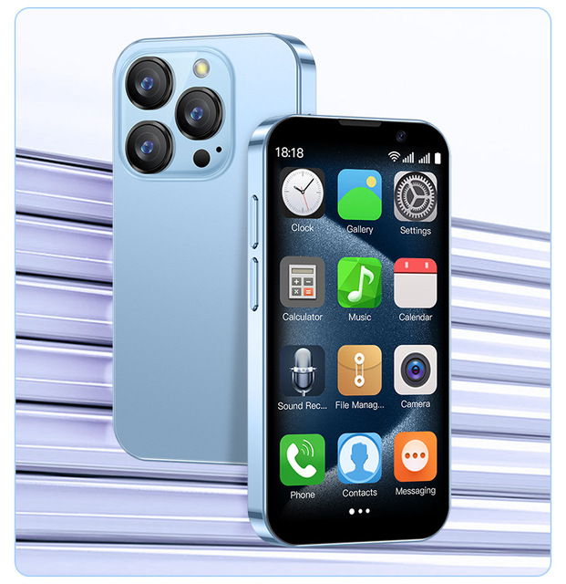 Hot Sale XS18PRO Android 9 Smartphone Quad Core 3G Network 2G+16G WIFI 3.0 Screen Mini Mobilephone
