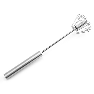 Stainless Steel Semi Automatic Egg Beater 12 Inch Press Type Cream Mixer For Kitchen Use - Product Image 5
