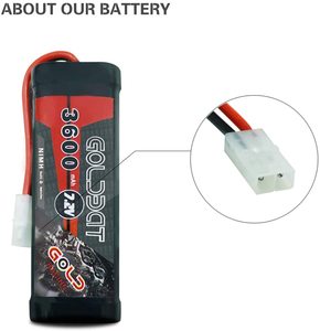 6s 7<strong>.</strong>2v 3600mah nimh battery with tamiya connector for rc car rc truck boat - Product Image 4