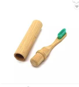 <span class=keywords><strong>Brosse</strong></span> à dents en bambou biodégradable avec tête de voyage remplaçable <span class=keywords><strong>Brosse</strong></span> à dents en bambou amovible au charbon de bois - Product Image 6