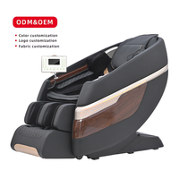 Fauteuil de massage corporel complet 3D SL-Track de luxe moderne, stock Chine, zéro gravité, programmes automatiques, contrôle par application, détection de santé, chauffage