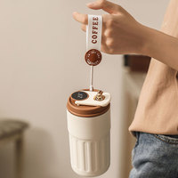 Tasse à café de voyage à contrôle de température intelligent TikTok avec écran numérique LED