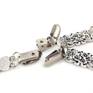 Deepeel KY299 Metal Decorative Garment <strong>Clips</strong> Antique <strong>Silver</strong> Retro Buttons for Cardigan Sweaters &amp; Shirts - Product Image 5