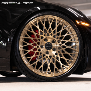 GREENLOOP <span class=keywords><strong>Chrom</strong></span>-Rad für Luxus 992 991 Monoblock Geschmiedete Leichtmetallfelgen 5x114.3 5x130 5x127 5 Ausführungen Gebürstet Bronze Gold - Product Image 5
