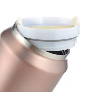 Gobelet isotherme double paroi en acier inoxydable de 64 oz avec poignée, grande capacité, pour voiture, bouteille d'eau portable avec paille pour l'extérieur - Product Image 2