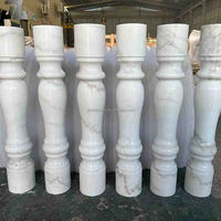 Colonnes de Vases en Marbre Blanc Moderne de Haute Qualité, Balustres en Pierre, Garde-corps de Balcon, Mur Extérieur