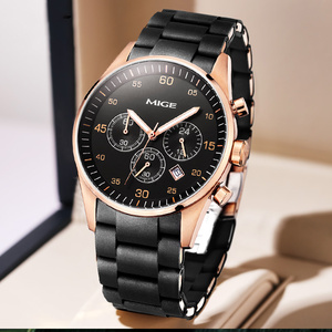 1Customized Luxury Stainless Steel Miyota <b>Automatic</b> Mechanical Water Resistant Chronograph Men's <b>Watch</b> Pointer Dial 20mm Band - Product Image 2