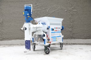 Derutu PLC Getriebemotor-Pumpen-Sprühgerät für verschiedene Mörtelanwendungen - Product Image 5