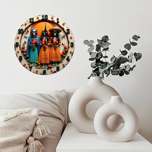 Round Wooden Wall <b>Clock</b> 25x25Cm Minimalist Solid Wood Quiet Quartz <b>Movement</b> Home Office Indoor Decor - Product Image 3