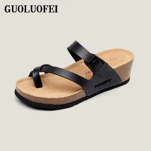 Wanita Gambar Bunga Eva Tumit Wedge Sandal untuk Musim Gugur Musim Panas Pantai Sandal untuk Wanita