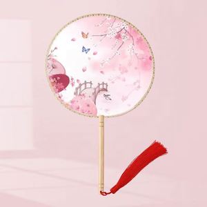 Abanico Plegable de Bambú Fatingna Angel Personalizado, Translúcido y Sedoso, con Forro de Paja Pintada, Portátil, para Bodas, Decoración del Hogar, Regalo - Product Image 2