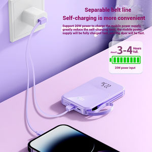 Banque de puissance de charge rapide 10000mAh PD 22.5w avec câbles batterie externe batterie magnétique sans fil 15w pour <span class=keywords><strong>iPhone</strong></span> 16 15 14 - Product Image 4
