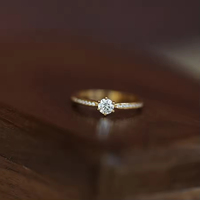 Bague en argent sterling 925 plaqué or 14 carats avec zircon brillant, bijoux de mariage exquis pour femmes