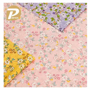 Custom Digital Print 100 Cotton Cloth Fabric Floral Printing Garment Fabrics