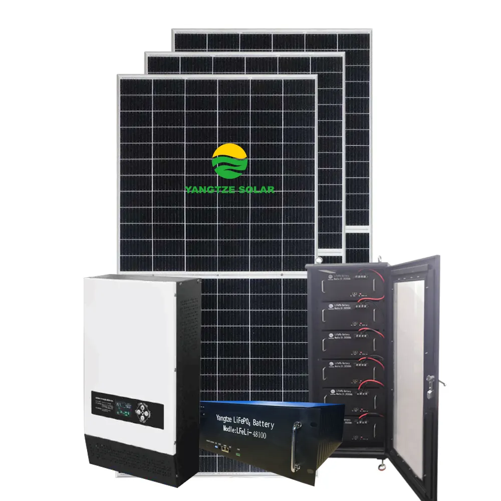 Yangtze 60kw 70kw 80kw 90kw solar panel system off grid solar power system 100 kw