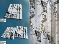 Panneau de revêtement mural pour chambre d'hôtel WPC Panneau mural en bois Échantillons gratuits Design graphique Design moderne personnalisé Latte cannelée WPC 3D