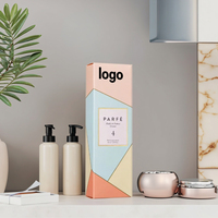 Boîte d'emballage cosmétique écologique recyclable personnalisée, nouvelle arrivée, en papier kraft cartonné avec logo en relief