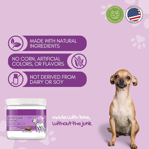 Suplementos Naturales Sin Granos para el Cuidado Diario de Cadera y Articulaciones, Golosinas Blandas para Mascotas, Cuidado de la Salud, Aceite de Salmón, Extractos Herbales - Product Image 4