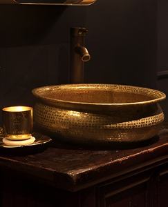 Artículo en Venta Caliente 2026: Lavabo de Baño Redondo de Metal Hecho a Mano para Venta por Exportadores - Product Image 2