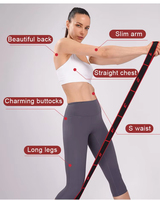 Corde de yoga personnalisée à 8 boucles, sangle d'entraînement segmentée pour Pilates, bande de résistance élastique pour le fitness et les étirements