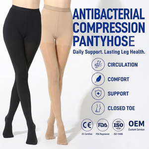 <span class=keywords><strong>Medias</strong></span> <span class=keywords><strong>de</strong></span> Compresión Negras y Beige con Punta Cerrada <span class=keywords><strong>de</strong></span> 23-32 mmHg <span class=keywords><strong>para</strong></span> Mujer/Hombre, Compresión Graduada <span class=keywords><strong>para</strong></span> el Cuidado y Soporte <span class=keywords><strong>de</strong></span> <span class=keywords><strong>las</strong></span> <span class=keywords><strong>Piernas</strong></span> - Product Image 1