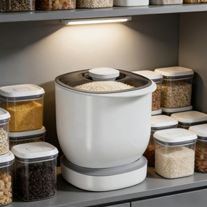 Kitchen Container Bucket Nano Insect-Proof Moisture-Proof Rice Box Grain Sealed Jar Home Storage <b>Pet</b> Dog Food Store Box - Product Image 2