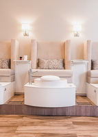 Chaise de massage pour les pieds, spa, trône de luxe, banc, chaise de pédicure et de manucure avec bol de pédicure