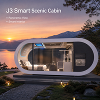 Vente en gros d'usine, meilleure qualité, maison capsule spatiale, maison pomme, mini-maison, maison mobile, maisons préfabriquées avec verre panoramique