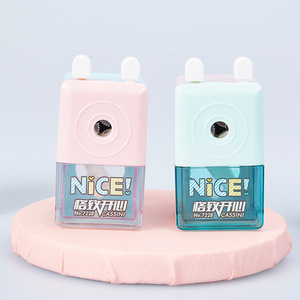 Sacapuntas de comercio electrónico con manivela creativa de dibujos animados bonitos para estudiantes - Product Image 2