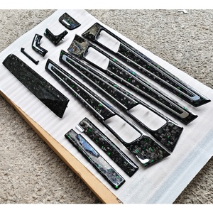 Nuevo Kit Interior de Fibra de Carbono Forjada con Patrón 2017-2023 para Panel de Control Central, Reposabrazos y Decoración de Actualización/Modificación Panamera - Product Image 2