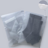 JM11 Emballage de vêtements en plastique EVA givré imprimé de logo personnalisé Sac à fermeture éclair pour vêtements Pochette à fermeture éclair