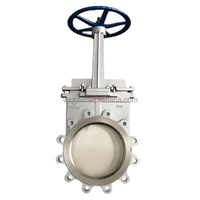 Vanne à guillotine TOT PN10 DN300 12 pouces, corps en CF8, acier inoxydable, vanne à guillotine à sens unique, vanne à guillotine de type couteau