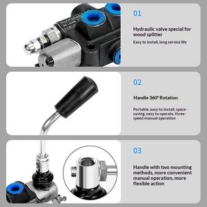 Vanne <span class=keywords><strong>hydraulique</strong></span> multi-voies BDL-40, <span class=keywords><strong>distributeur</strong></span>, cylindre, réinitialisation, positionnement, fendeur de bois, vanne de réversal manuelle, pompe 16 MPa 40 - Product Image 2