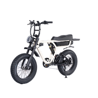 Vélo Électrique Tout-Terrain Rétro Vintage Fatboys Scrambler Bobber 2026 pour Adultes avec Suspension Intégrale, Moteur Bafang 1000W et Batterie Lithium, Pneus Larges