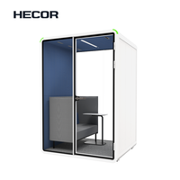 Cabine insonorisée en gros 2.2 ㎡   Serrure de porte magnétique avec lumière LED pour bureau