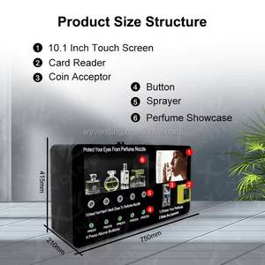 5 Heads Custom Fragrance Perfume <b>Spray</b> Vending Machine - Product Image 3