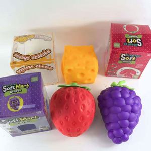 Cute Strawberry Squishy Soft Slow Rising Fruit Squeeze Stress Relief Sensory <b>Fidget</b> Toy for Kids Adults - Product Image 1