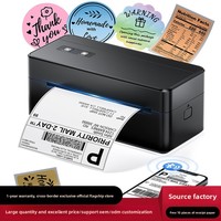 Imprimante thermique portable mini 203 dpi pour étiquettes adhésives, imprimante de codes-barres pour téléphone portable, expédition, bureau et entrepôt