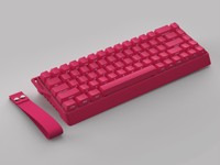 Clavier mécanique filaire tri-mode K68D de style ruban 2025, clavier mécanique RGB à 68 touches pour le jeu et les sports électroniques