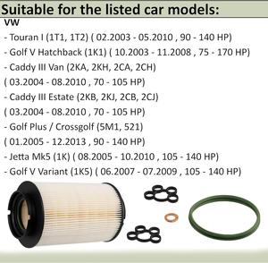 燃料フィルター1K0127434 1K0127434A 1K0127177A PU936/4x KX178D AUDI VWフォルクスワーゲンSKODA SEAT A3 Octavia GOLF TOURAN CADDY JETTA用 - Product Image 4