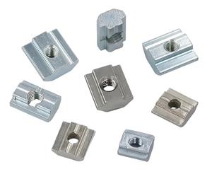 Profilé en aluminium série 4040 à <span class=keywords><strong>8</strong></span> rainures M6/M8, écrou à ressort à rainure en <span class=keywords><strong>T</strong></span>, acier inoxydable 304, glissière carrée, zingué, classe <span class=keywords><strong>8</strong></span>, automobile - Product Image 1