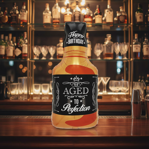 Foil Bottle Balloon Whiskey Happy Birthday 87Cm Party Decoration 12 pcs Bag premium party decoration - Product Image 4