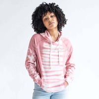 Mujeres al por mayor más tamaño Tie Dye manga larga con capucha ropa casual suelta sudadera tops jersey de gran tamaño sudaderas con capucha de algodón