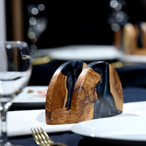Porte-mouchoirs en bois et résine, style moderne, durable et écologique, pour usage agricole, hôtelier et de restauration - Falak World Export - Product Image 1