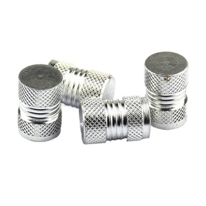 Tapas de válvula de aleación de aluminio coloridas para neumáticos de coche, cubiertas antipolvo de acero inoxidable sin cámara, piezas de repuesto para automóviles - Product Image 3