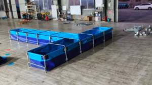 Bâche en PVC / Équipement d'élevage <span class=keywords><strong>de</strong></span> poissons pliable <span class=keywords><strong>pour</strong></span> l'aquaculture et les réservoirs d'eau agricoles - Product Image 4