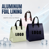 Sac isotherme de livraison de repas en PP non tissé, imperméable, avec logo personnalisé, capacité 6,5-11,7 L, vente en gros